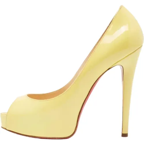 Pre-owned Pumps, female, , Size: 7 1/2 US Pre-owned Leather heels - Christian Louboutin Pre-owned - Modalova