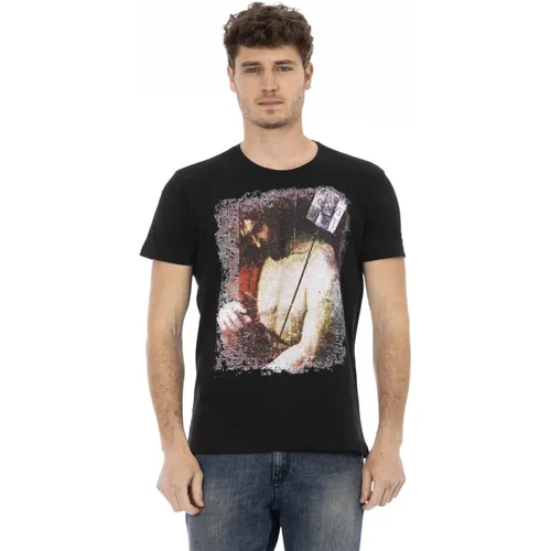 T-Shirts, male, , Size: S Short Sleeve Round Neck T-Shirt - Trussardi - Modalova