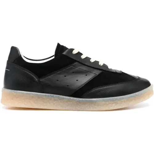 Schwarze Sneakers mit Paneelen , Herren, Größe: 40 EU - MM6 Maison Margiela - Modalova