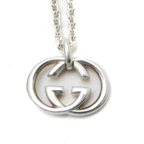 Pre-owned Jewellery, female, , Size: ONE SIZE Pre-owned Silver necklaces - Gucci Vintage - Modalova