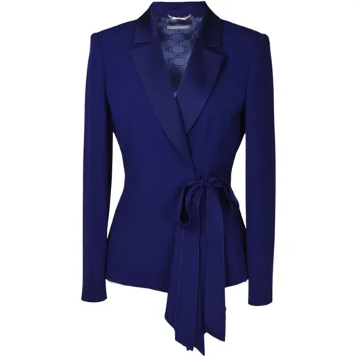Women Clothing Outerwear Blu Ss23 , female, Sizes: M, L - alberta ferretti - Modalova