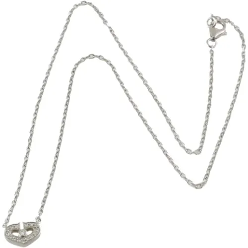 Pre-owned Jewellery, female, , Size: ONE SIZE Pre-owned White Gold necklaces - Cartier Vintage - Modalova