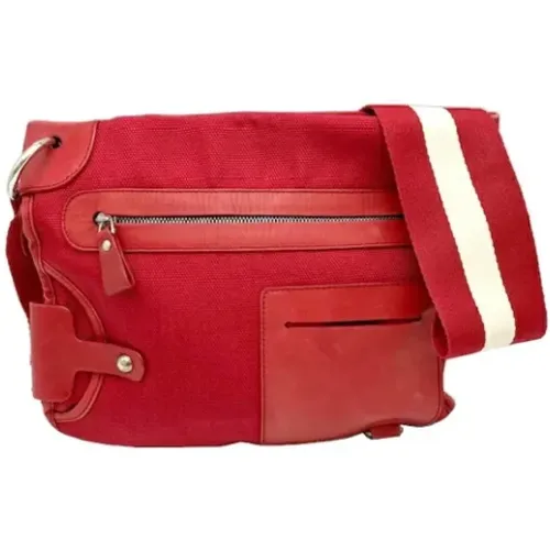 Pre-owned Cross Body Bags, female, , Size: ONE SIZE Pre-owned Canvas shoulder-bags - Bally Pre-owned - Modalova