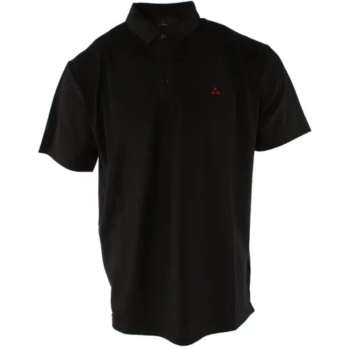 Schwarzes Polo-Shirt mit Seidenmischung , Herren, Größe: 3XL - Peuterey - Modalova