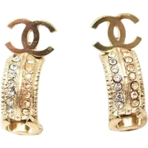 Pre-owned Jewellery, female, , Size: ONE SIZE Pre-owned Metal earrings - Chanel Vintage - Modalova