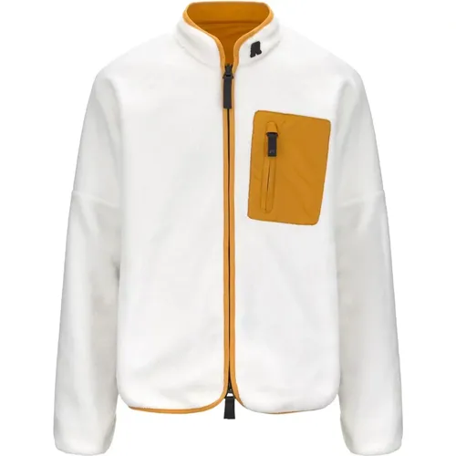 Light Jackets, male, , Size: L Yellow Inca Bessans Jacket - K-way - Modalova
