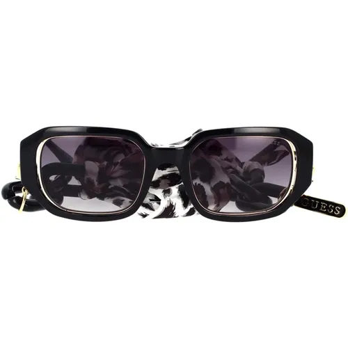 Quadratische Sonnenbrille mit Schal , Damen, Größe: 53 MM - Guess - Modalova