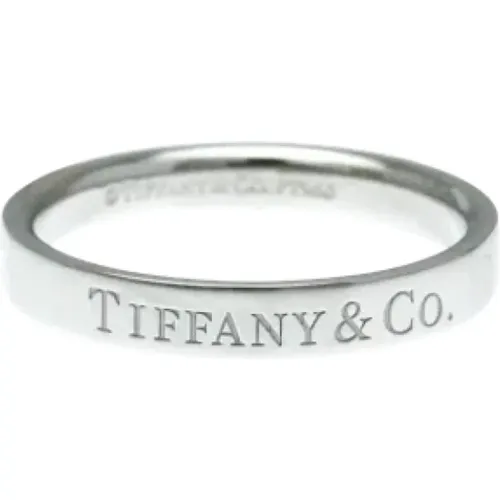 Pre-owned Jewellery, female, , Size: ONE SIZE Pre-owned Platinum rings - Tiffany & Co. Pre-owned - Modalova