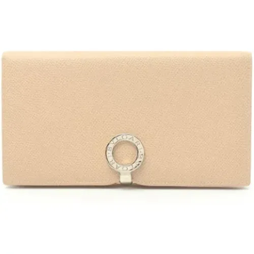 Pre-owned Wallets, female, , Size: ONE SIZE Pre-owned Leather wallets - Bvlgari Vintage - Modalova