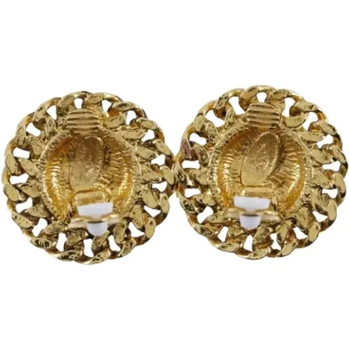 Pre-owned Metal earrings , female, Sizes: ONE SIZE - Chanel Vintage - Modalova