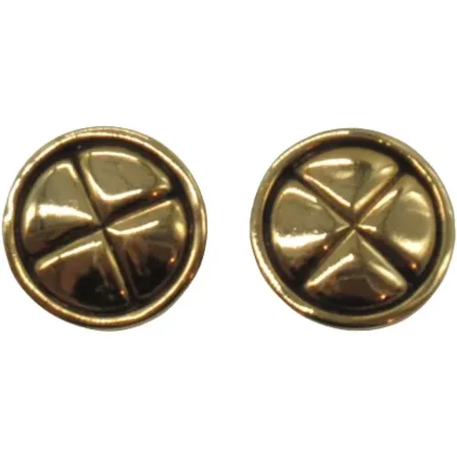 Pre-owned Jewellery, female, , Size: ONE SIZE Pre-owned Metal earrings - Chanel Vintage - Modalova