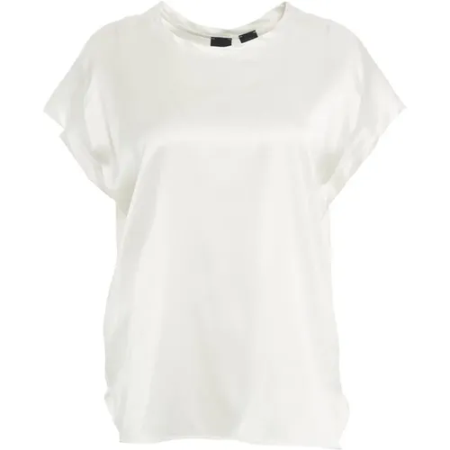 Weiße T-Shirts Polos für Frauen , Damen, Größe: S - pinko - Modalova