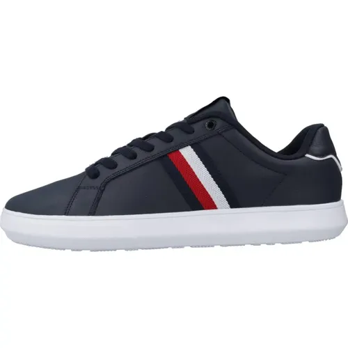 Sneakers, male, , Size: 8 US Leather Cup Sneakers Upgrade Style - Tommy Hilfiger - Modalova