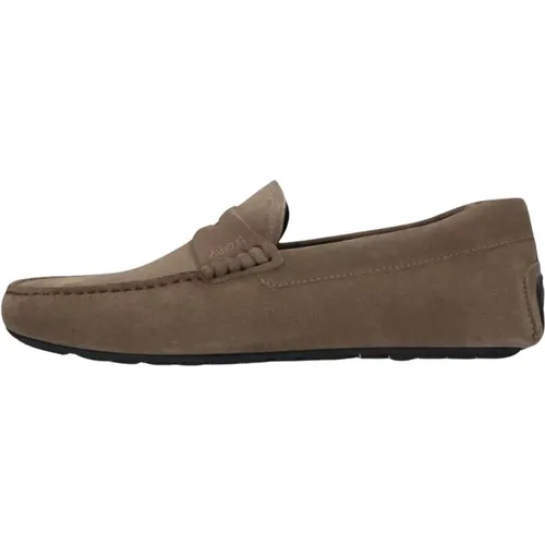 Braune Wildleder Loafers Noel_mocc , Herren, Größe: 40 EU - Hugo Boss - Modalova