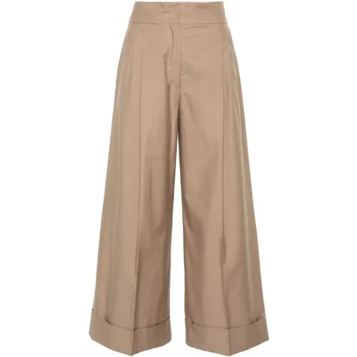 Camel Trousers Abba Collection , female, Sizes: XS, 2XS, 3XS - Max Mara - Modalova