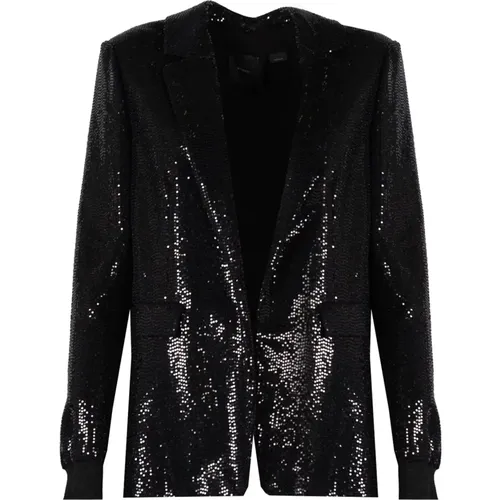 Blazers, female, , Size: L Elegant Sequin Blazer - pinko - Modalova