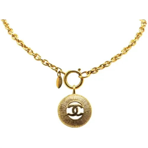 Pre-owned Metal necklaces , female, Sizes: ONE SIZE - Chanel Vintage - Modalova