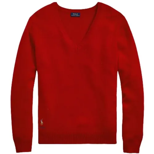 V-neck Sweater with Cashmere Blend , female, Sizes: S, XS - Polo Ralph Lauren - Modalova