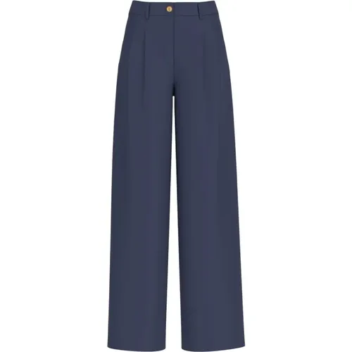 Wide Trousers, female, , Size: XS Slim Fit Trousers for Women - Guess - Modalova