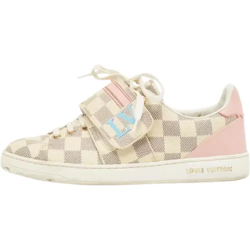 Pre-owned Sneakers, female, , Size: 7 US Pre-owned Coated canvas sneakers - Louis Vuitton Vintage - Modalova