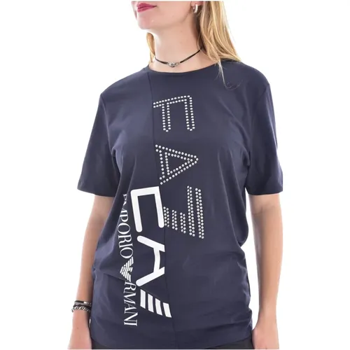 T-Shirt , Damen, Größe: S - Emporio Armani EA7 - Modalova