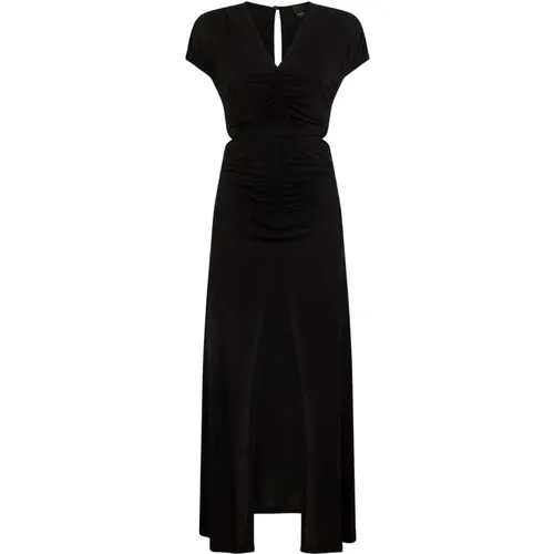 Long Dress with Cut Out Details , female, Sizes: S, M - pinko - Modalova