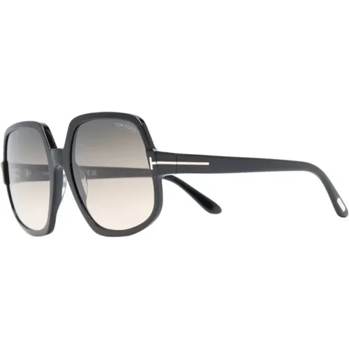 Schwarze Sonnenbrille Stilvoll Alltagsgebrauch , Damen, Größe: 60 MM - Tom Ford - Modalova