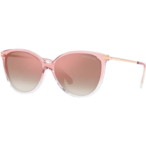 Rose Gold Shaded Sunglasses , female, Sizes: 58 MM - Michael Kors - Modalova