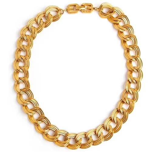 Pre-owned Jewellery, female, , Size: ONE SIZE Oval Double Link Necklace - Givenchy Pre-owned - Modalova