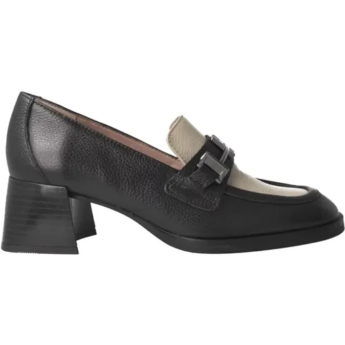 Schwarze Milan Damen Loafer Ketten-Detail , Damen, Größe: 37 EU - Hispanitas - Modalova