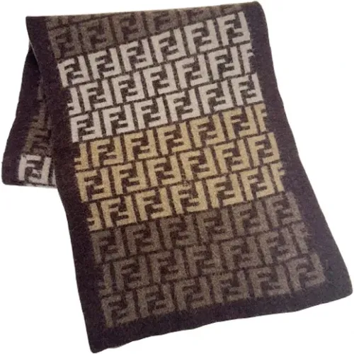 Pre-owned Wool scarves , female, Sizes: ONE SIZE - Fendi Vintage - Modalova