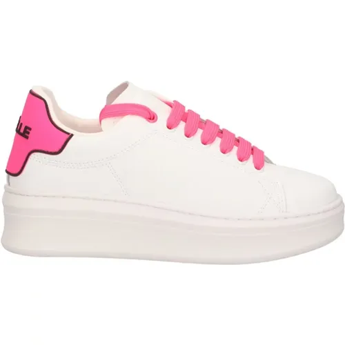 Weiße Leder Sneakers Damen , Damen, Größe: 38 EU - Gaëlle Paris - Modalova