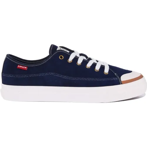 Levi's, Sneakers, male, , Size: 7 US Canvas Low Top Trainers in Navy - Levis - Modalova