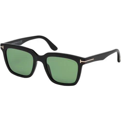 Schwarz/Grün Marco-02 Sonnenbrille , Herren, Größe: 53 MM - Tom Ford - Modalova