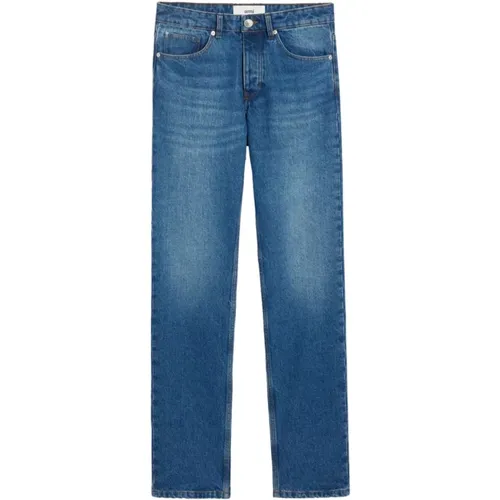 Klassische Passform Jeans , Herren, Größe: W34 - Ami Paris - Modalova