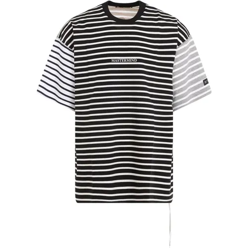 Border Tee for Men , male, Sizes: S - Mastermind World - Modalova