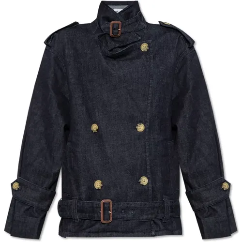 Denim Jackets, female, , Size: 2XS Denim jacket - Self Portrait - Modalova