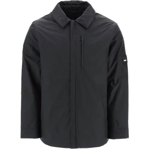 Wasserabweisende Gepolsterte Overshirt Jacke , Herren, Größe: XL - Rains - Modalova