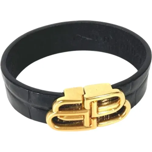 Pre-owned Jewellery, female, , Size: ONE SIZE Pre-owned Leather bracelets - Balenciaga Vintage - Modalova