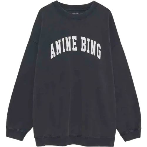 Oversize College Sweatshirt Faded , Damen, Größe: L - Anine Bing - Modalova