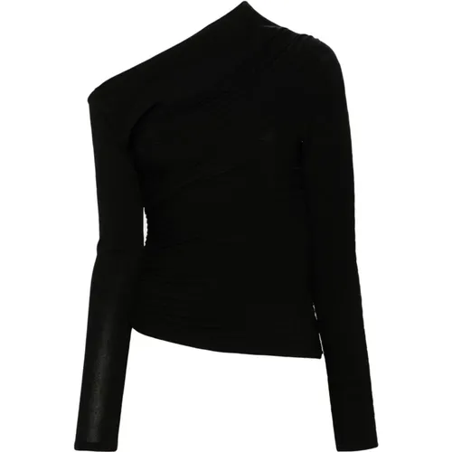 Schwarzes Top Maglia , Damen, Größe: 2XS - Philosophy di Lorenzo Serafini - Modalova