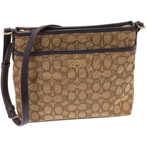 Pre-owned Cross Body Bags, female, , Size: ONE SIZE Pre-owned Canvas crossbody-bags - Coach Pre-owned - Modalova