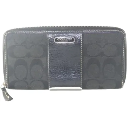 Pre-owned Wallets, female, , Size: ONE SIZE Pre-owned Canvas wallets - Coach Pre-owned - Modalova