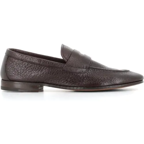 Dark Leather Sandals , male, Sizes: 10 UK, 8 1/2 UK - Henderson - Modalova