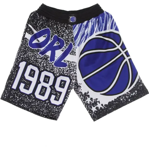 Sportswear, male, , Size: XL Orlando Magic Basketball Shorts Sublimated Mesh - Mitchell & Ness - Modalova