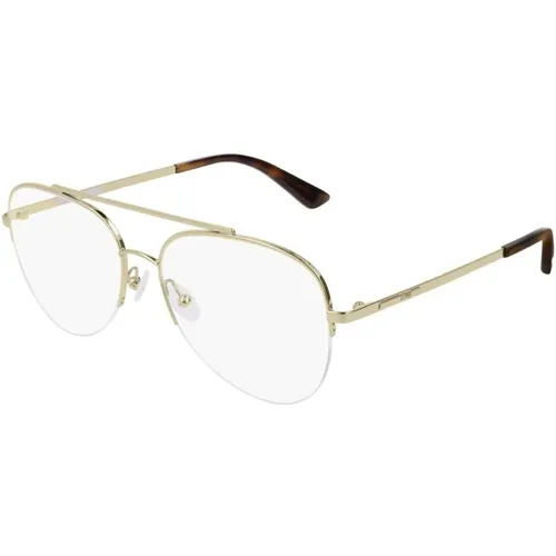 Iic Pilot Style Optical Frame , male, Sizes: 56 MM - alexander mcqueen - Modalova