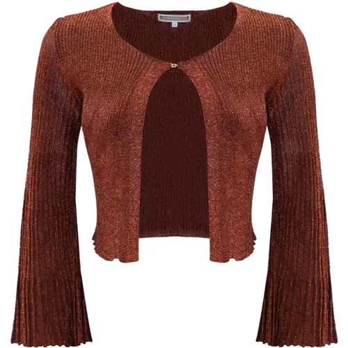 Pullover mit langen plissierten Glockenärmeln , Damen, Größe: M - Kocca - Modalova