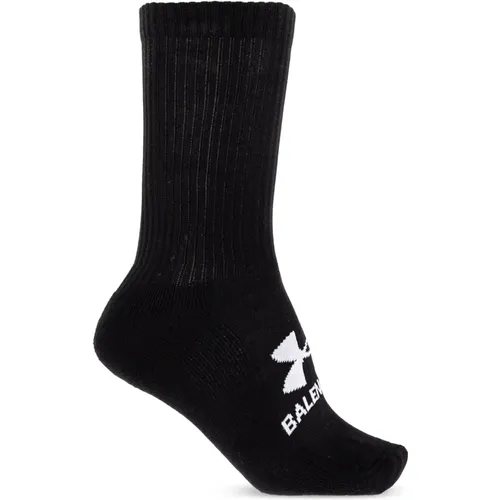 Socken mit Logo , Herren, Größe: XL - Balenciaga - Modalova