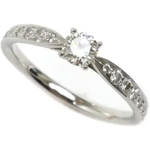 Pre-owned Jewellery, female, , Size: ONE SIZE Pre-owned Platinum rings - Tiffany & Co. Pre-owned - Modalova