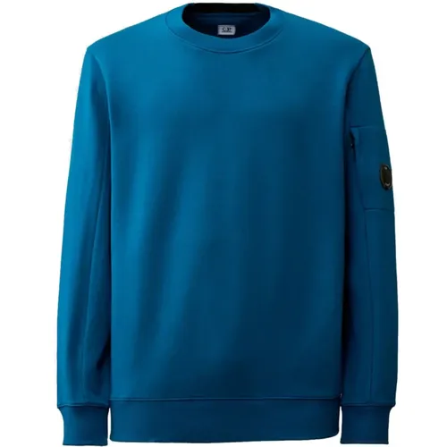Ribbed Crewneck Sweater with Logo Detail , male, Sizes: 2XL, XL, L - C.P. Company - Modalova